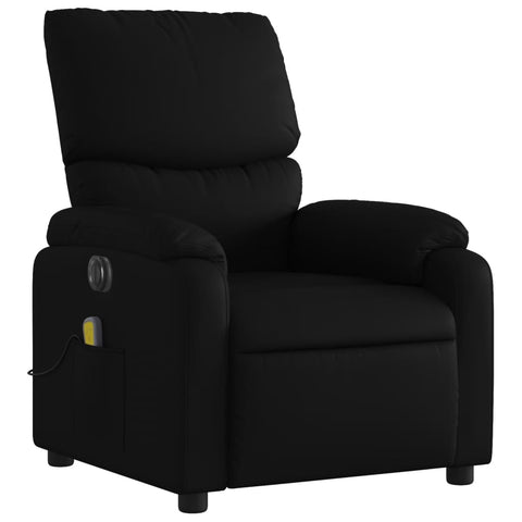 Electric Massage Chairs Electric Massage Recliner Chair Black Faux Leather