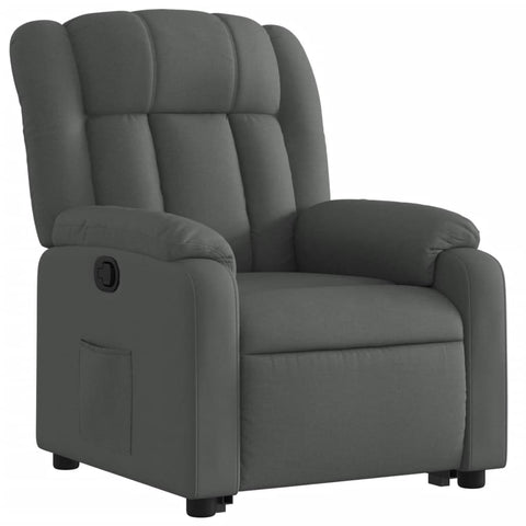 Electric Massage Chairs Stand Up Massage Recliner Chair Dark Grey Fabric