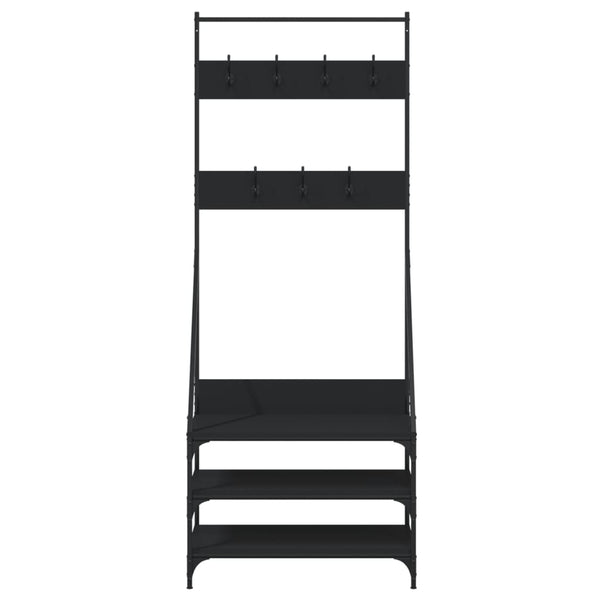 Garment Racks Clothes Rack With Shoe Storage Black 72X34x184 Cm