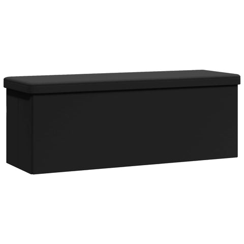 Benches Storage Bench Foldable Black Pvc