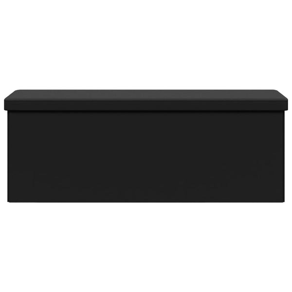 Benches Storage Bench Foldable Black Pvc