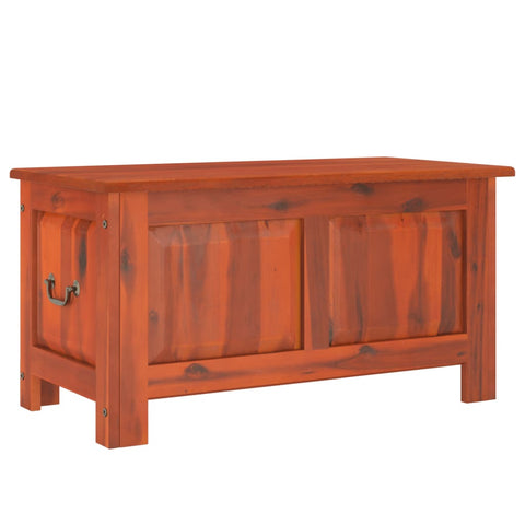 Blanket Boxes Storage Chest With Lid Brown Solid Wood Acacia