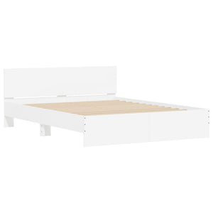 Queen Bed Frames Bed Frame With Headboard White 150X200 Cm