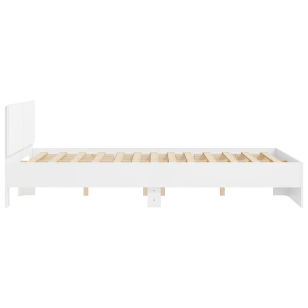 Queen Bed Frames Bed Frame With Headboard White 150X200 Cm