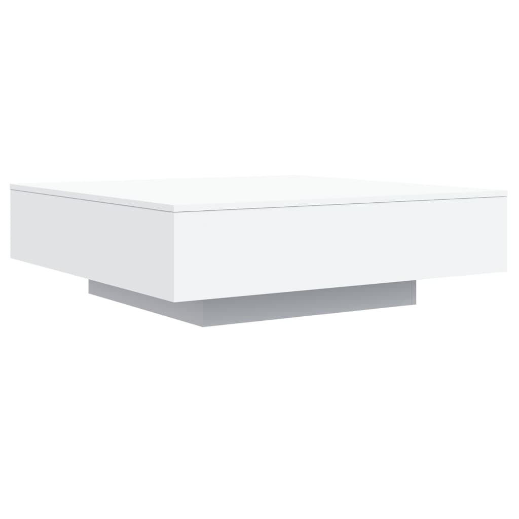 Coffee Tables Coffee Table White 100X100x31 Cm Engineered Wood