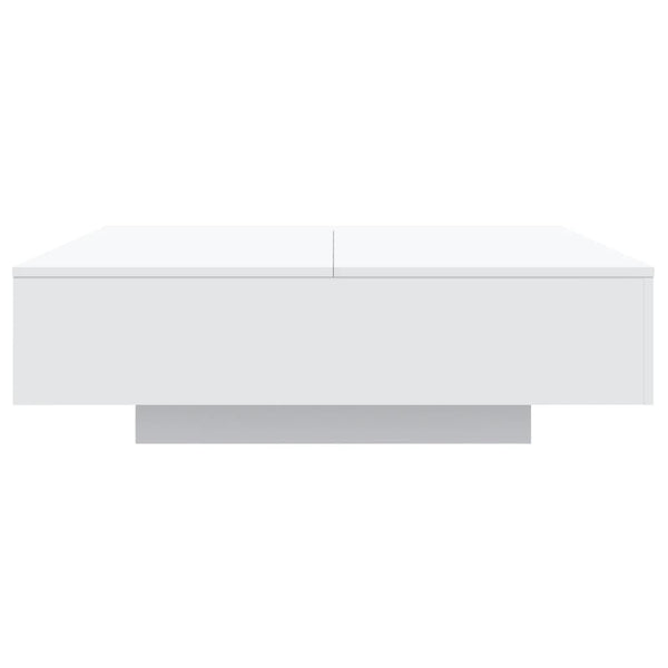 Coffee Tables Coffee Table White 100X100x31 Cm Engineered Wood