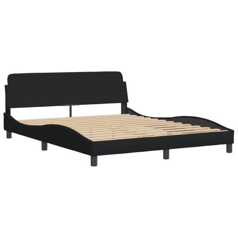 Queen Bed Frames Bed Frame With Headboard Black 152X203 Cm Fabric