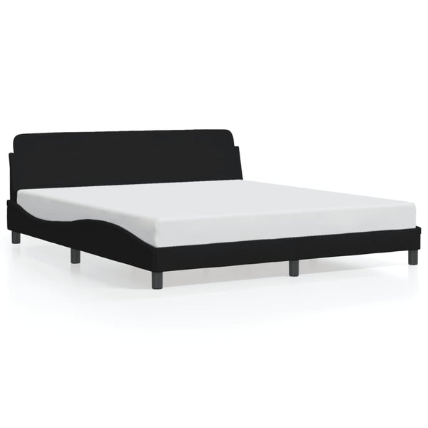 Queen Bed Frames Bed Frame With Headboard Black 152X203 Cm Fabric