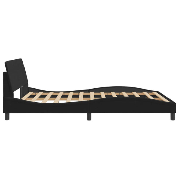 Queen Bed Frames Bed Frame With Headboard Black 152X203 Cm Velvet