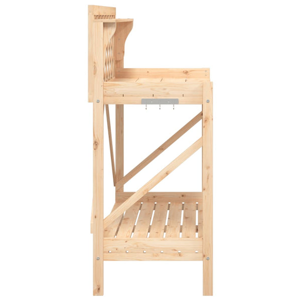 Trellises Potting Bench With Trellis Solid Wood Fir