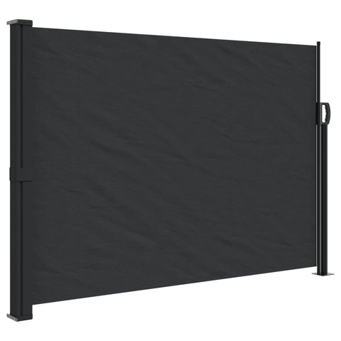 Awning & Canopy Parts Retractable Side Awning Black 140X600 Cm