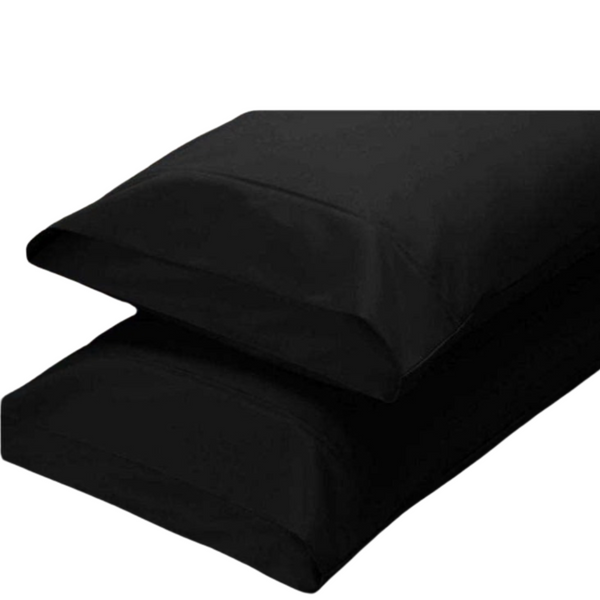 Sheets Apartmento 225Tc Fitted Sheet Set King Black Plus Pillowcases