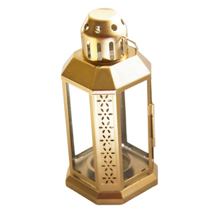 Lanterns 10 Pack Of Gold Metal Miners Lantern Summer Xmas Wedding Home Party Room Balconey Deck Decoration 21Cm Tealight Candle