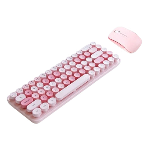 Keyboards & Keypads Bluetooth Keyboard And Mouse Combo Set Pink Multi Device Compatible Soft Touch Keys