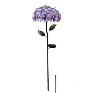 Decorative Lighting Artificial Hydrangea Flower Led Solar Light Garden Lighting