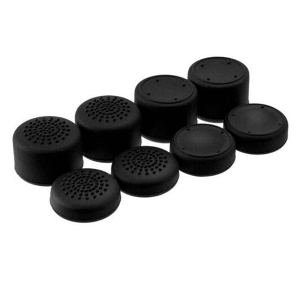 8Pcs Controller Joystick Thumb Stick Grip Cap Cover For Ps4 / Ps3 Xbox One Black