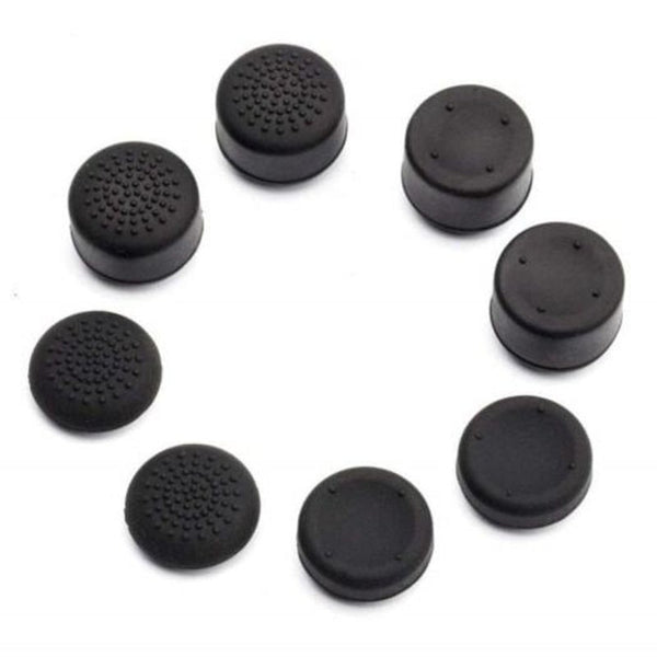 8Pcs Controller Joystick Thumb Stick Grip Cap Cover For Ps4 / Ps3 Xbox One Black