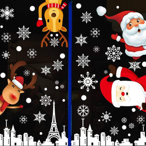 Seasonal Decorations Decorative Stickers 8 Sheets Christmas Window Decorations