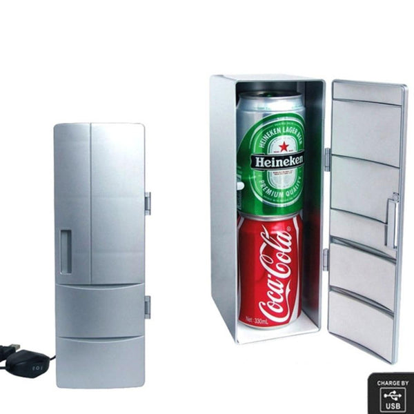 Portable Novelty Mini Fridge Usb Rechargeable Drinks Beer Cooler