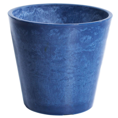 Baskets, Pots, Window Boxes Glossy Blue Garden Pot 25Cm