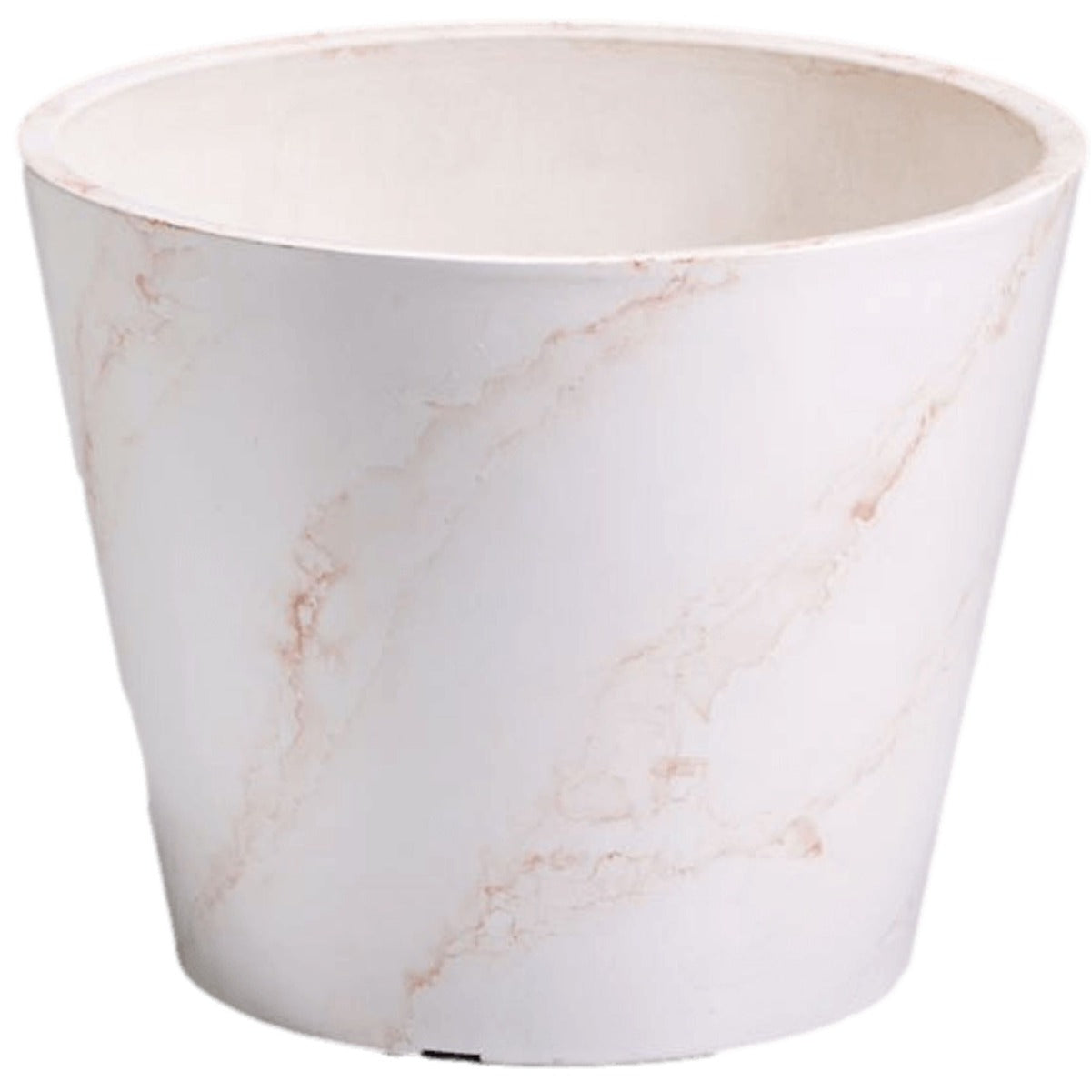 Red & White Imitation Marble Pot 25Cm