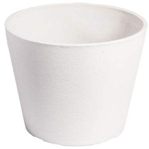 Rendered White Planter Pot 25Cm