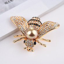 Brooches Animal Bee Brooch Pin Accessories Alloy With Diamond Inlay