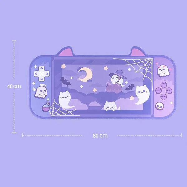 Desk Mats Mouse Pad Light Violet Cute Kawaaii Game Non Slip Soft Rubber Mat For Computers