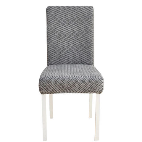 Slipcovers Chair Cover Dark Grey Small Knitted Design Anti Dirt Elastic Material