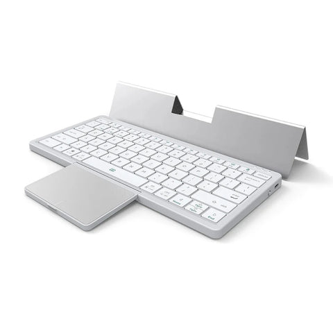 Keyboards & Keypads Bluetooth Keyboard Silver Mini Foldable Wireless Keys With Touchpad For Computers