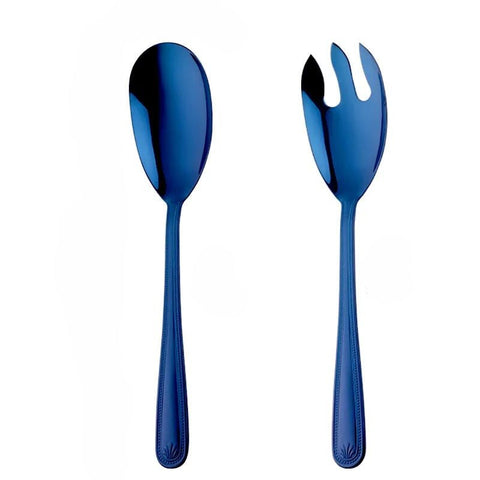 Serving Utensils & Sets Blue Stainless Steel Giant Salad Spoon And Fork Set Kitchenware Dining