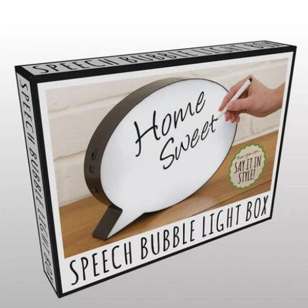 Lamps Speech Bubble Light Box Home Decor Night