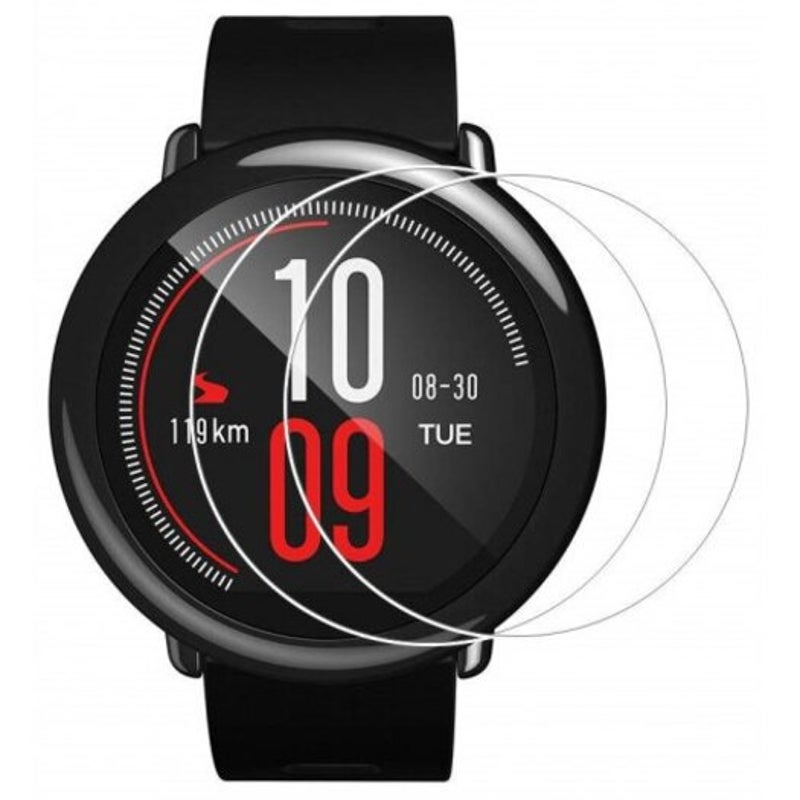 Screen Protectors 9H 0.26Mm Tempered Glass Screen Film For Amazfit Smartwatch 2Pcs Transparent