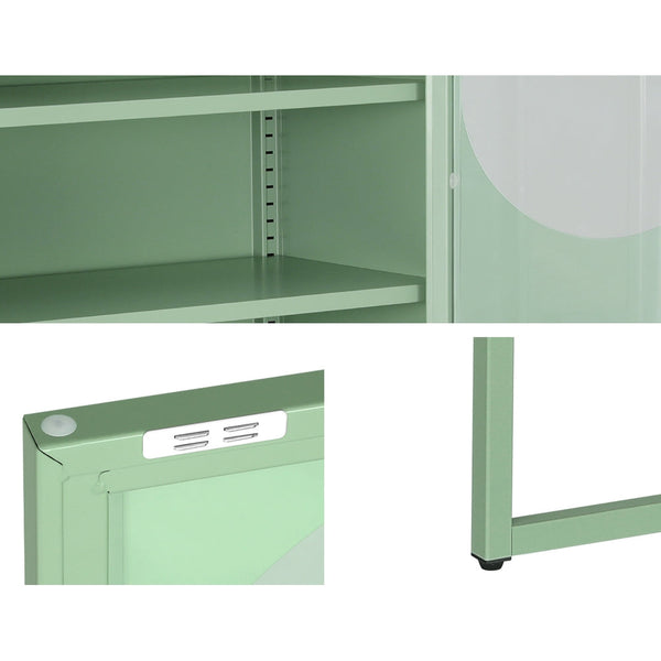 Sideboards & Buffets Artiss Artissin Buffet Sideboard Metal Cabinet Ella Green