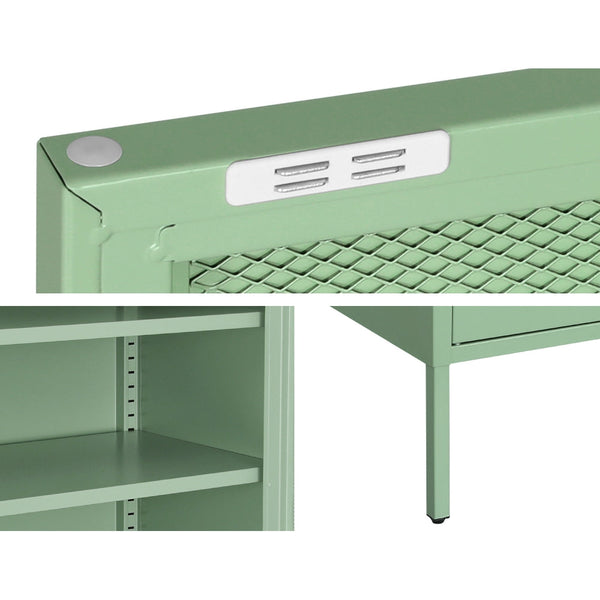 Sideboards & Buffets Artiss Artissin Buffet Sideboard Metal Cabinet Elsa Green