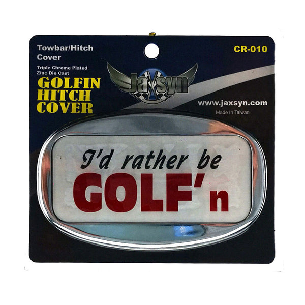 Tow Bars & Winches Jaxsyn Novelty Towbar Trailer Hitch Cover Bar I'd Rather Be Golf'n