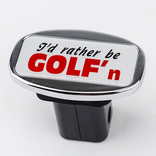 Tow Bars & Winches Jaxsyn Novelty Towbar Trailer Hitch Cover Bar I'd Rather Be Golf'n