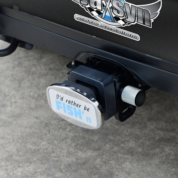 Tow Bars & Winches Jaxsyn Novelty Tow Bar / Trailer Hitch Cover I'd Rather Be Fish'n