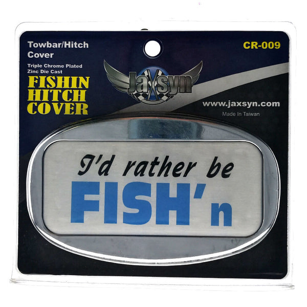 Tow Bars & Winches Jaxsyn Novelty Tow Bar / Trailer Hitch Cover I'd Rather Be Fish'n