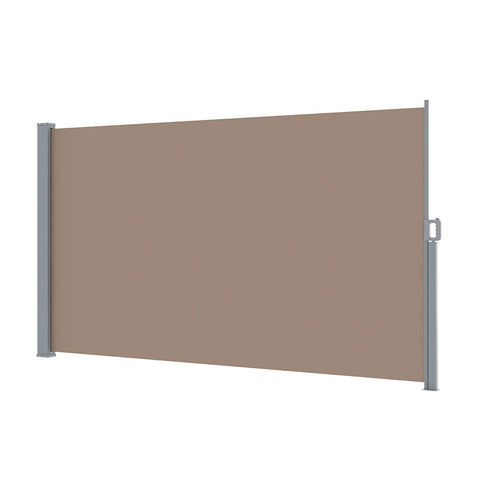 Awning & Canopy Parts Instahut Side Awning Sun Shade Outdoor Blinds Retractable Screen 1.8X3m Brown