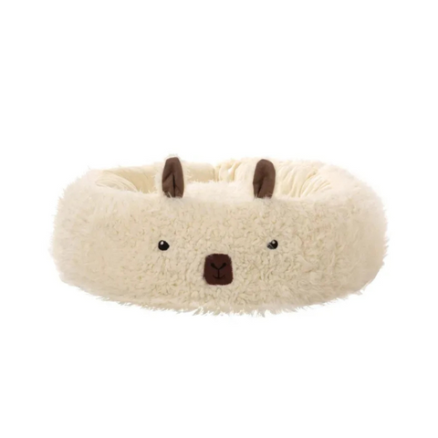 Pet Beds Pet Bed Beige Alpaca Styled Plush Cushion Mattress Couch Accessories