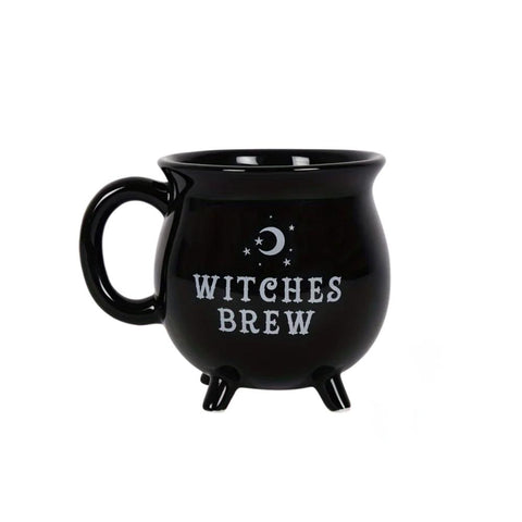 Mugs Ceramic Coffee Mug With Black Witches Brew Print For Kitchen And Office Use