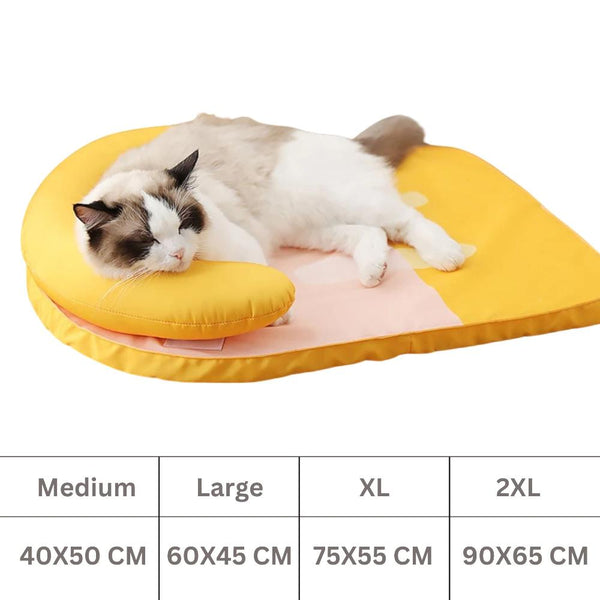 Pet Beds Pet Bed Banana Design Washable Cooling Mat With Pillow