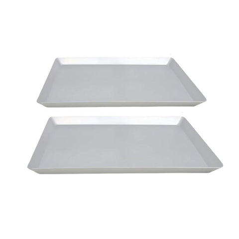 Baking Trays Baking Tray Set Of Two Rectangular Oven Pastry Sheet Pan For Kitchen Bakeware