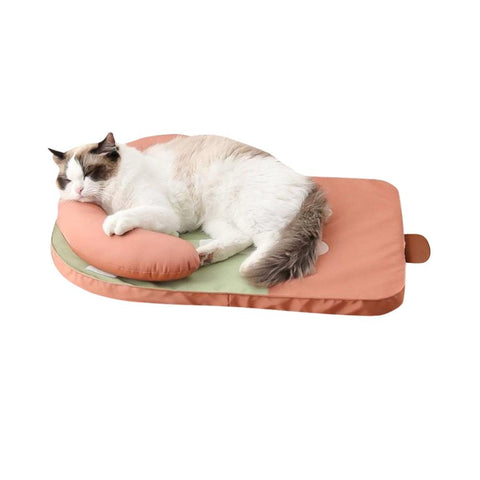 Pet Beds Pet Bed Kiwi Fruit Design Medium Washable Cooling Mat With Pillow