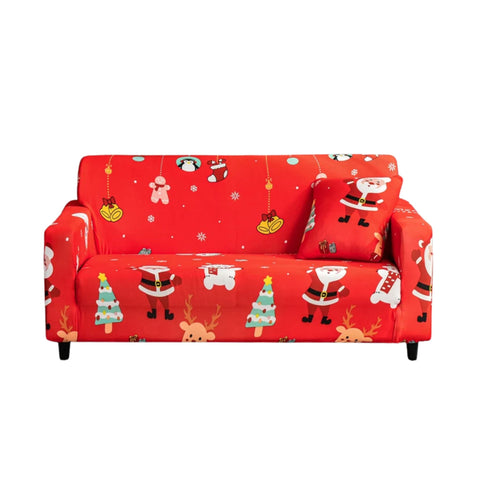 Slipcovers Sofa Cover Red Mix Christmas Design Non Slip Stretchable Slipcover For Furniture