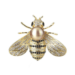 Brooches Animal Bee Brooch Pin Accessories Alloy With Diamond Inlay