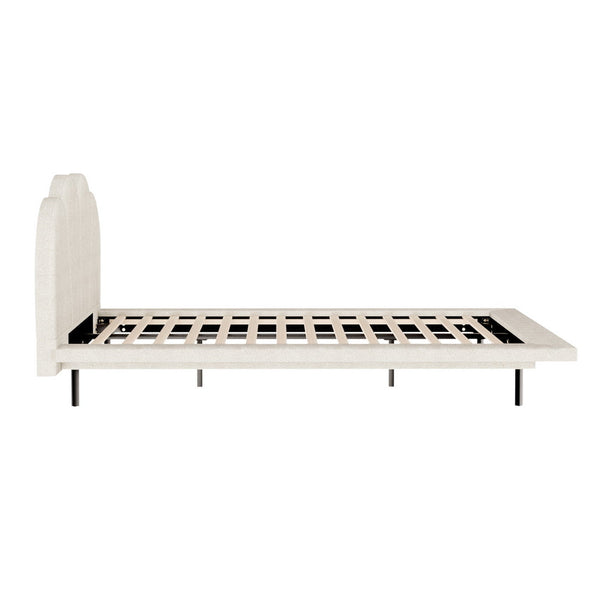 Queen Bed Frames Artiss Bed Frame Queen Size Boucle Beige Sasa