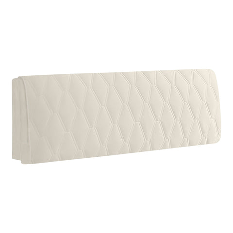 Headboards & Footboards Beige Zigzag Pattern Super Soft Smooth Quilted Velvet Bed Headboard Cover 100X70cm