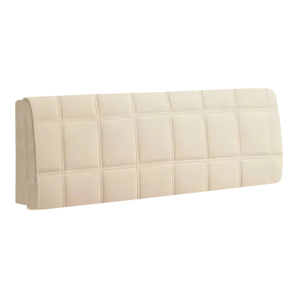 Headboards & Footboards Beige Super Soft Quilted Velvet Bed Headboard Cover Dust Protector 160X70cm